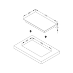 Bếp hồng ngoại 2 vùng nấu Malloca MDH-02R / Kính Eurokera, kiểu Domino